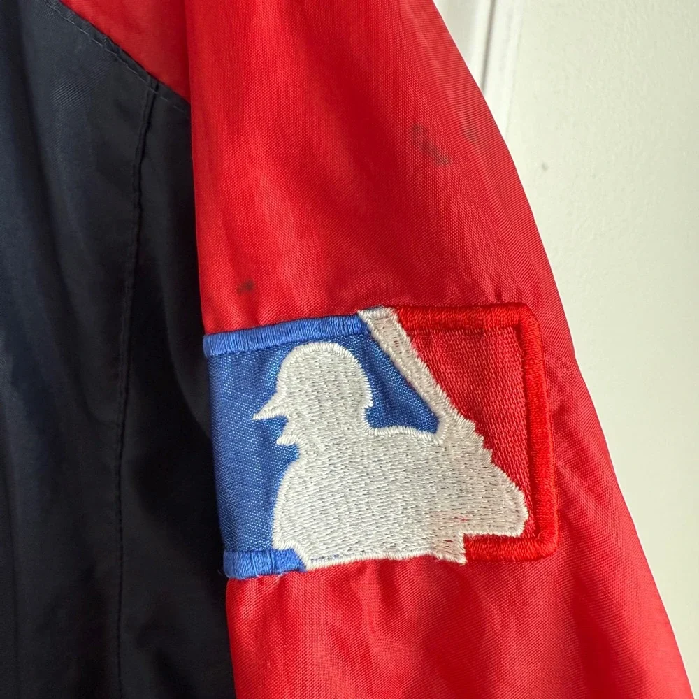 Vintage Pro‎ Player Cleveland Indians Reversible Pullover Jacket L 90s MLB Youth